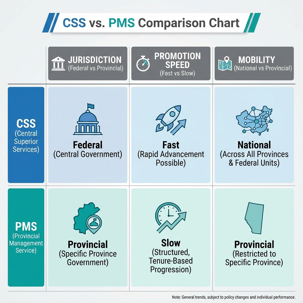 CSS vs PMS Comparison Chart